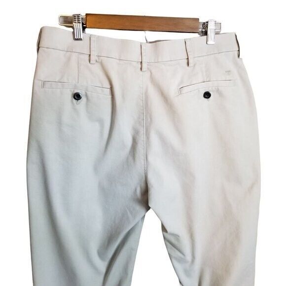 Haggar Mens Size 34x32 Tan Solid Chino Pants. - Picture 7 of 8